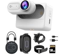 SHPTDJTIC Caméra corporelle 1080p avec étui de charge 2500 mAh, clip rotatif à 180° et cordon magnétique, caméra corporelle étanche IPX7, caméras corporelles avec enregistrement audio et vidéo pour