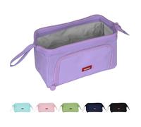 Shpucise Grande trousse à crayons pour filles, grande capacité pour femmes, trousse à crayons portable, organisateur de papeterie, trousse de maquillage, trousse à stylos pour adolescents, filles
