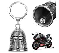SHPUJUN Guardian Bell Moto,Clochette Moto,Cloche Moto Porte Bonheur Biker,Guardian Angel,Bella Cloche Motard