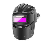 shpuuyy Assombrissement Automatique Cagoule de Soudage | Protection Faciale Anti-Éblouissement pour Soudage | Écran Facial Réglable pour Travaux sur Métal, Chantiers et Réparation Automobile