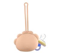 shpuuyy Boîte de Rangement de Sucette Portable, étui de Rangement pour tétine en Silicone,Support de Stockage de Mamelon Portable en Forme d'animal - Conteneur de Sucette, conteneur Organisateur de