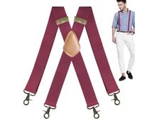 shpuuyy Bretelles pour Hommes et Aînés - Élastiques Résistants avec Pinces - Accessoires Mode Confortables pour Jeans Hommes et Femmes Style Rétro
