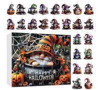 shpuuyy Calendrier de Compte à Rebours | Calendriers Acryliques Plats à Lutins - Figurines avec 24 Jours Décoration de Bureau Fête Cadeau Adolescents Famille