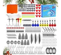 shpuuyy Calendrier de l'Avent de pêche de Noël | Équipement de pêche | Boîte à jouets pour compte à rebours papa, père, garçons, hommes, adolescents, maris