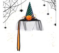 shpuuyy Chapeau de Sorcière Halloween,Chapeau de Sorcière à Large Bord pour Halloween - Accessoire Classique de Déguisement pour et Adultes Cosplay Fête Décor