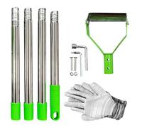 shpuuyy De Jardin | Manche Long Pelle Ronde Robuste - À Étrier pour Le Désherbage du Jardin,pour Creuser Tranchée Détasser Sarcler Bordures Ferme Pelouse Arrière-Cour