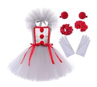 shpuuyy Déguisement Fille, Déguisement Halloween pour Filles Bambin avec Gants, Tutu Jouet Rôle Doux Anniversaire Noël Famille