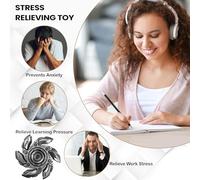 shpuuyy Jouets Anti-Stress pour Adultes | Hand Spinner Métal Sensoriel Silencieux | Toupie à Main | pour et Adultes, Usage en Classe, École, Maison, Voyage, Cadeau et Détente