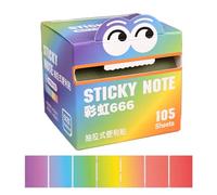shpuuyy Notes Autocollantes Invisibles - Bloc-Notes Adhésif Clair - Lot de 105 Feuilles Repositionnables pour École Bureau Rappel Organisation Maison Étudiant Mise en