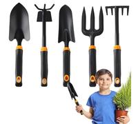 shpuuyy Pelle à Planter, 5 Pièces Pelles de Jardin à Main, Kit Outils pour Plantation Légumes, Transplantation, Plates-Bandes, Entretien Pelouse, Aménagement Balcon et Camping