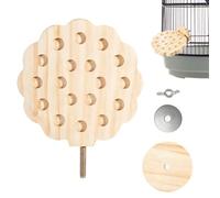 shpuuyy Perche perroquet en bois,Plateau De Repos En Bois Pour Oiseaux - Perchoir Antidérapant Calopsitte - Adapté Aux Perroquets Pinsons Perruches Calopsittes Cacatoès Inséparables Conures Et Canaris