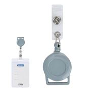 shpuuyy Porte-clés rétractable,Clip de bobine de badge d'identification pour infirmière - Bobine de badge nominatif pour hommes et femmes, fournitures de bureau pour infirmières, étudiants,