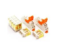 SHQJ 1 Module de relais 12V 24V 230VAC QJS1 S2 QJSS-05S/08S puissance,2 ensemble intermédiaire 1CO 12A SPDT 2CO 8A DPDT(COIL 24VDC,RELAY QJS2 2CO 8A)