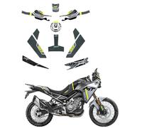 SHQXD Autocollant Autocollants De Protection De Réservoir De Moto pour CFMOTO 450 MT 450MT 2024 Autocollants en Résine 3D Autocollants Accessoires Autocollants