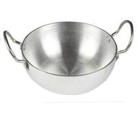 Shradha Trading Indien Kadais, poêle, en Aluminium Indien Kadais, Aluminium, grillades, Taille : 12