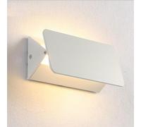 SHREALMS Applique murale led moderne blanche applique murale intérieure câblée, lampe de lavage murale, lumières murales minimalistes haut et bas pour chambre couloir (Lumière chaude,31 cm | 12,2 in)