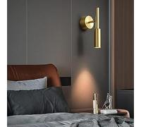 SHREALMS Lampe de tête de lit à LED, luminaire de Lecture de Chevet Mural réglable, Montage en Surface 5W Spots pour luminaire de Chambre à Coucher avec 3 Modes de Couleur Applique Murale près du lit