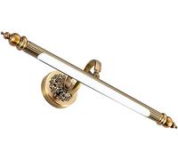 SHREALMS Lampe de vanité LED vintage en bronze, luminaires de salle de bain au-dessus du miroir | Appliques murales rétro pour couloir de galerie | d'art éclairage (Lumière blanche,24.01"-61cm)