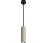 SHREALMS Lampes suspendues en ciment pour îlot de cuisine - Spots suspendus en béton Long tube réglable en hauteur - Lanterne cylindrique Plafonnier Suspension Spot (1 PCS,3000K-4 * 30cm)