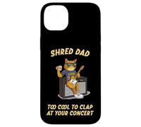 Shred Dad Tool Cool Rock & Roll Chat Dad Jouant de la Guitare Drôle Coque pour iPhone 14 Plus