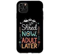 Shred Now Doodle Mountain Planche à Neige pour Adulte Coque pour iPhone 11 Pro Max