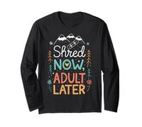 Shred Now Doodle Mountain Planche à Neige pour Adulte Manche Longue