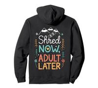 Shred Now Doodle Mountain Planche à Neige pour Adulte Sweat à Capuche