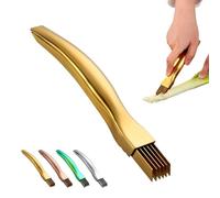 Shred Silk The Knife, 2026 Upgrade Stainless Steel Green Onion Knife, Kitchen Vegetable Cutter for Kitchen, Garlic Ginger Herbs (Gold)