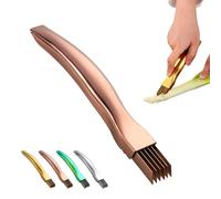 Shred Silk The Knife, 2026 Upgrade Stainless Steel Green Onion Knife, Kitchen Vegetable Cutter for Kitchen, Garlic Ginger Herbs (Roségold)