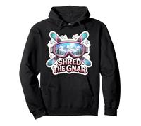 Shred The Gnar Girl Skier pour Femme Sweat à Capuche