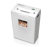 shredcat 8250 Destructeur de documents, coupe croisée 4 x 40 mm (8 feuilles, niveau de sécurité P-4, conforme au RGPD, corbeille de 20 litres, détruit également les agrafes)