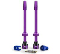 SHREDR. Ensemble de valves Kingpin Plus sans chambre à air | Valves Presta pour pneus sans chambre à air | Valve française pour vélo de course | in daptateur de valve, valve de rechange et outil