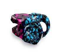 Shredr. - Potence VTT Edge Control 31,8 mm | 0 ° | 35 mm - Potence courte cool pour les VTT modernes | 9 couleurs | avec capuchon Ahead de la même couleur | Édition spéciale (rose/turquoise)