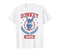 Shrek 4th Of July Donkey Collegiate Poster T-Shirt