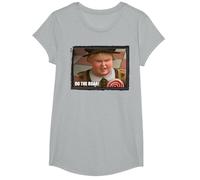 Shrek Do The Roar Meme Framed Poster T-Shirt, Fille, Gris Chiné, M