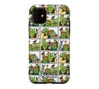 Shrek Emoji Character Panel All Over Print Coque pour iPhone 11