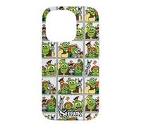 Shrek Emoji Character Panel All Over Print Coque pour iPhone 14 Pro