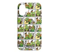 Shrek Emoji Character Panel All Over Print Coque pour iPhone 16
