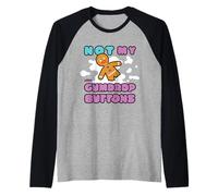 Shrek Emoji Not My Gumdrop Buttons Manche Raglan