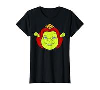 Shrek Fiona Big Face T-Shirt, Femme, Noir, M