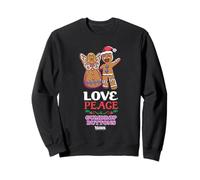 Shrek Gingy Love Peace Gumdrop Buttons Sweatshirt