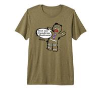Shrek Gingy Not My Gumdrop Buttons Comic Style T-Shirt Haut de Gamme