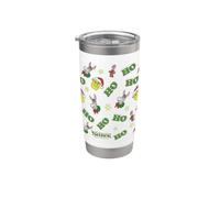 Shrek HO HO HO All Over Print Christmas Pattern Gobelet isotherme en acier inoxydable double paroi