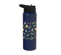 Shrek HO HO HO All Over Print Christmas Pattern Stainless Steel Insulated Water Bottle