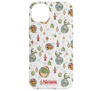 Shrek Holiday Pattern Characters Ornaments AOP Coque pour iPhone 14 Plus