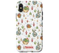 Shrek Holiday Pattern Characters Ornaments AOP Coque pour iPhone X/XS