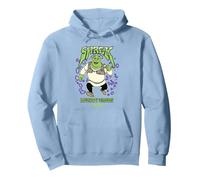 Shrek Mighty Green Shrek Graphic Sweat à Capuche, Unisexe pour Adultes, Bleu poudré, XXL