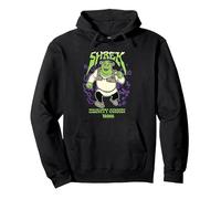 Shrek Mighty Green Shrek Graphic Sweat à Capuche, Unisexe pour Adultes, Noir, S