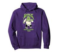 Shrek Mighty Green Shrek Graphic Sweat à Capuche, Unisexe pour Adultes, Violet, XXL
