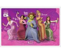 Shrek - Poster - 3 des troisièmes princesses + cadre amovible, Shinsuke® Maxi MDF blanc, vitre acrylique